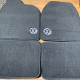 FLOOR MATS, RHD VW, BLACK