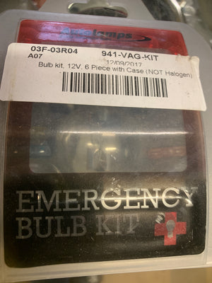 Emergency 6 Piece (BLADE FUSES) 12v Bulb kit