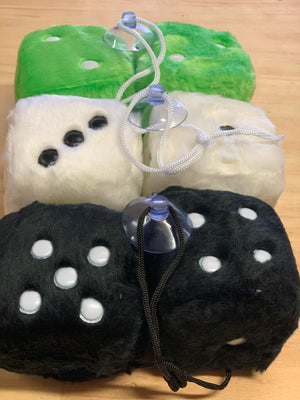 Fluffy Dice, BLACK/GREEN/WHITE