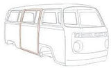 Sliding Door Seal, Kombi Bay 1968-79